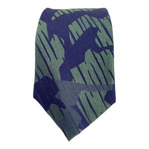 🆕 $58.50 BANANA REPUBLIC Blue Green Camo Silk Tie 53"/3" NWT